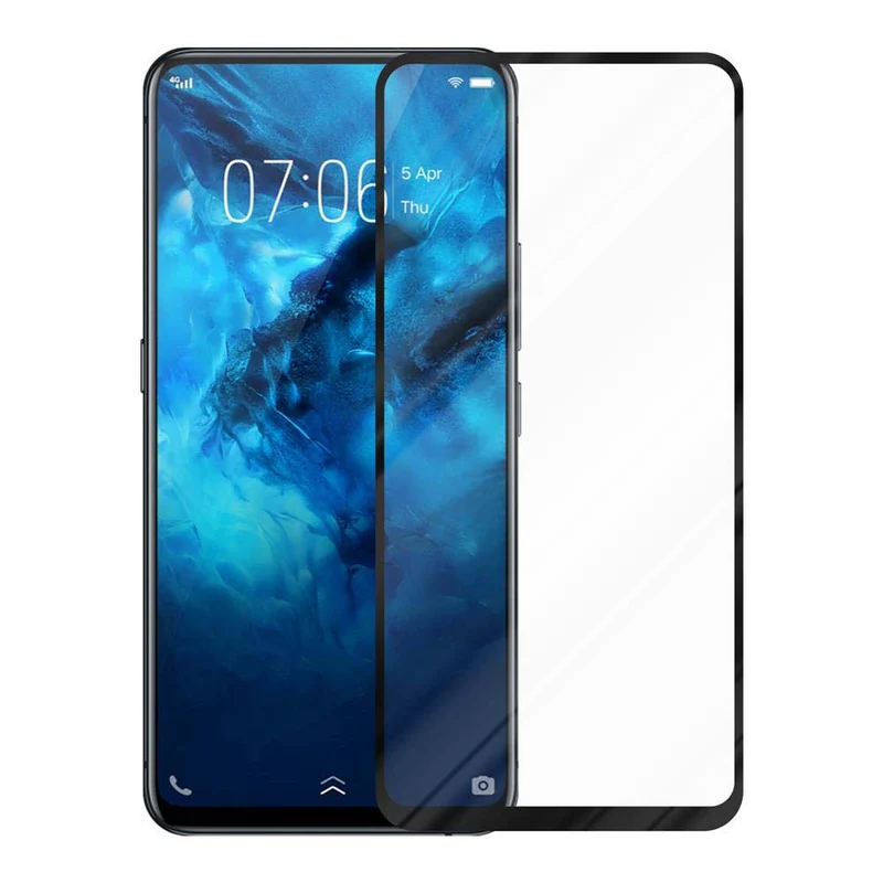 Cadorabo Vollbild Panzer Folie kompatibel mit Vivo NEX - Schutzfolie Gehärtetes (Tempered) Display-Schutzglas in 9H Härte mit 3D Touch