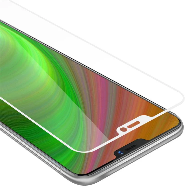 Cadorabo Vollbild Panzer Folie kompatibel mit Vivo X21 - Schutzfolie Gehärtetes (Tempered) Display-Schutzglas in 9H Härte mit 3D Touch