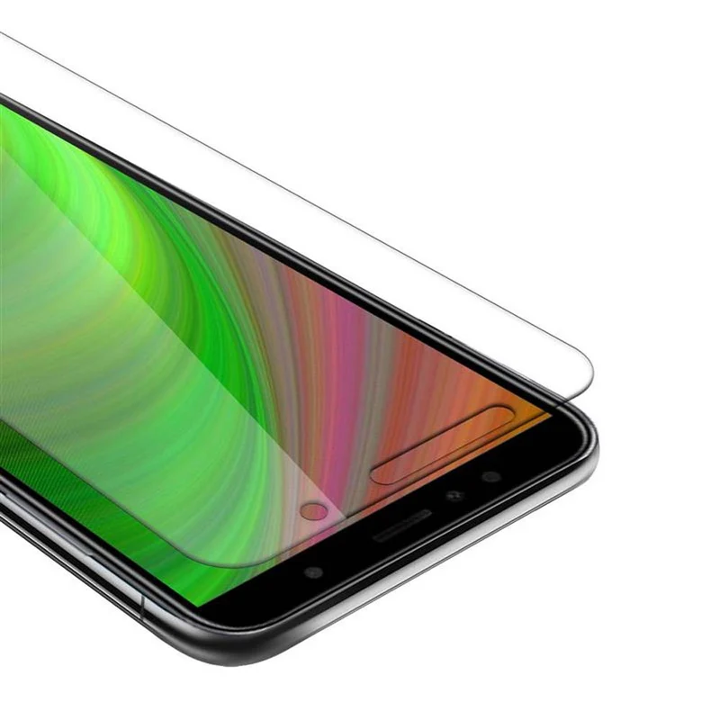 Cadorabo Panzer Folie kompatibel mit Huawei Y6 PRIME - Schutzfolie Gehärtetes (Tempered) Display-Schutzglas in 9H Härte mit 3D Touch Kompatibilität