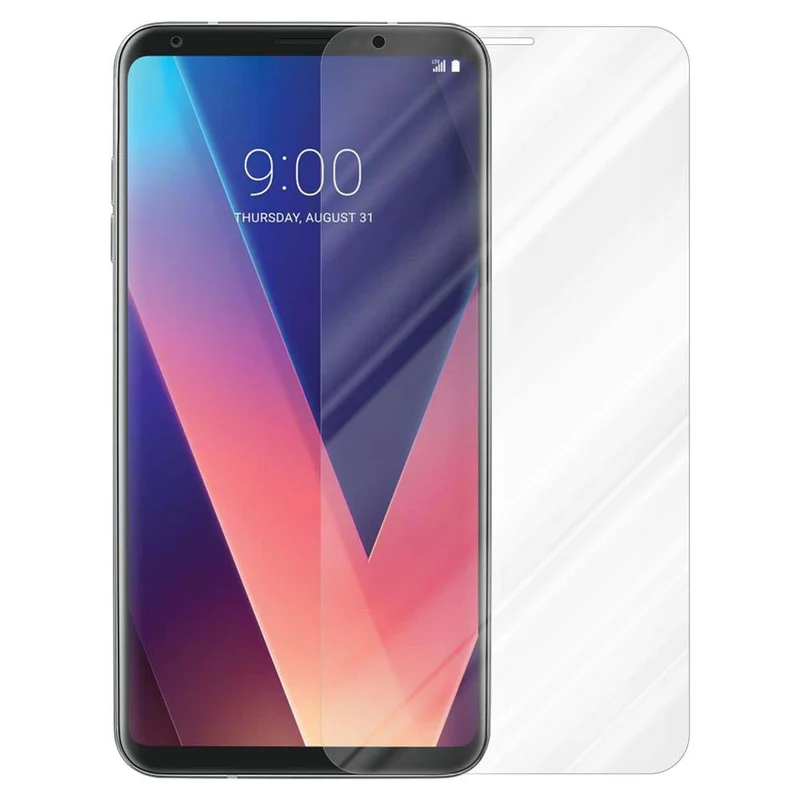 Cadorabo Panzer Folie kompatibel mit LG V30 / V30+ / V30S / V30S+ - Schutzfolie Gehärtetes (Tempered) Display-Schutzglas in 9H Härte mit 3D Touch Kompatibilität