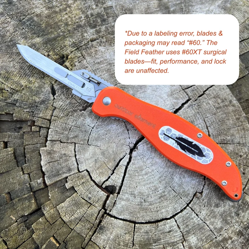 Field Feather - Replaceable Blade Folding Knife