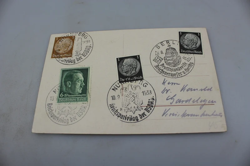 Postkarte Adolf Hitler und Miklós Horthy