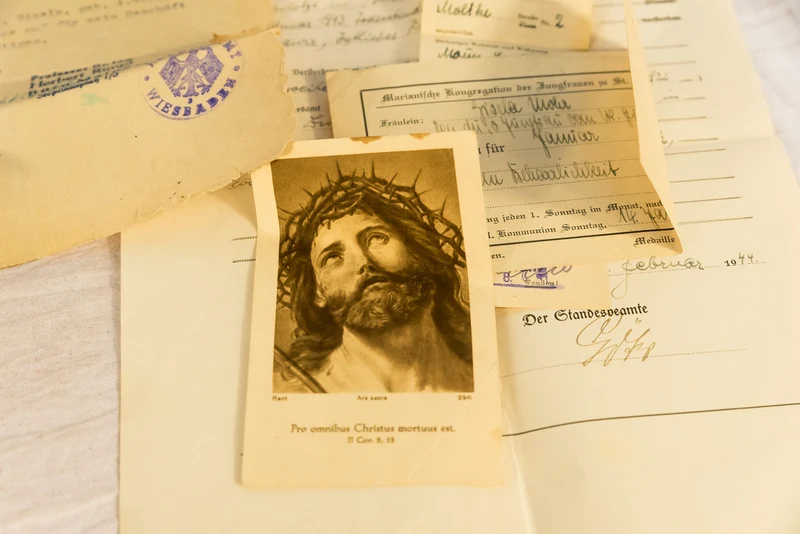Konvolut Dokumente nur Familie mit Wehrpass
