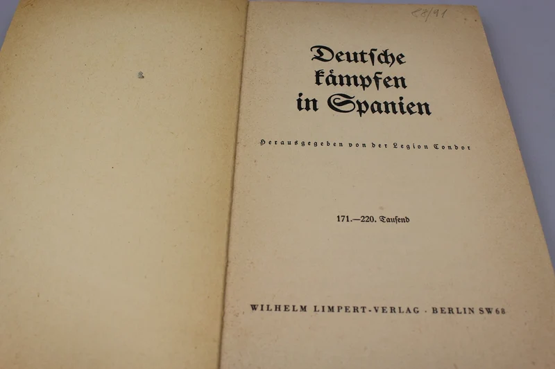 "Deutsche Kämpfe in Spanien" 1939