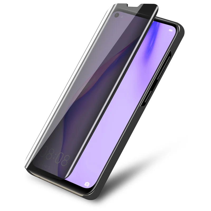Cadorabo Hülle kompatibel mit Huawei NOVA 6 SE / P40 LITE / NOVA 7i Clear View Spiegel Schutzhülle mit Standfunktion 360 Grad Schutz