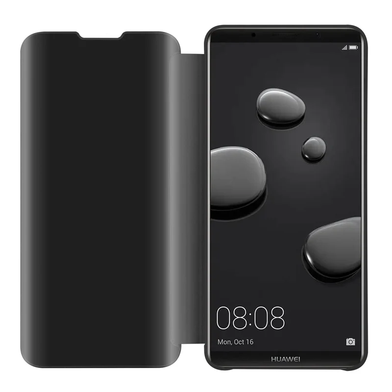 Cadorabo Hülle kompatibel mit Huawei MATE 10 PRO Clear View Spiegel Schutzhülle mit Standfunktion 360 Grad Schutz