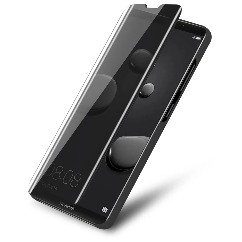 Cadorabo Hülle kompatibel mit Huawei MATE 10 PRO Clear View Spiegel Schutzhülle mit Standfunktion 360 Grad Schutz