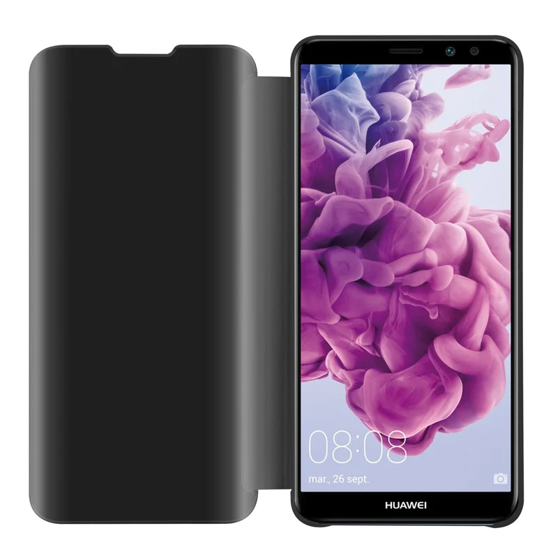 Cadorabo Hülle kompatibel mit Huawei MATE 10 LITE / NOVA 2i Clear View Spiegel Schutzhülle mit Standfunktion 360 Grad Schutz