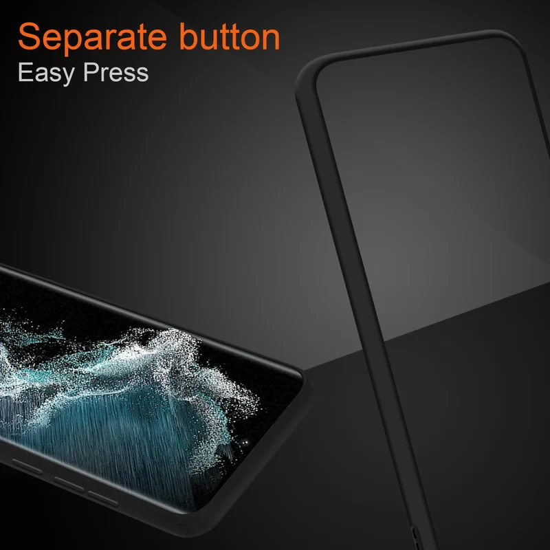 Cadorabo Hülle kompatibel mit Samsung Galaxy S22 ULTRA Hybrid Schutzhülle mit TPU Silikon Innenseite und matter Kunststoff Rückseite