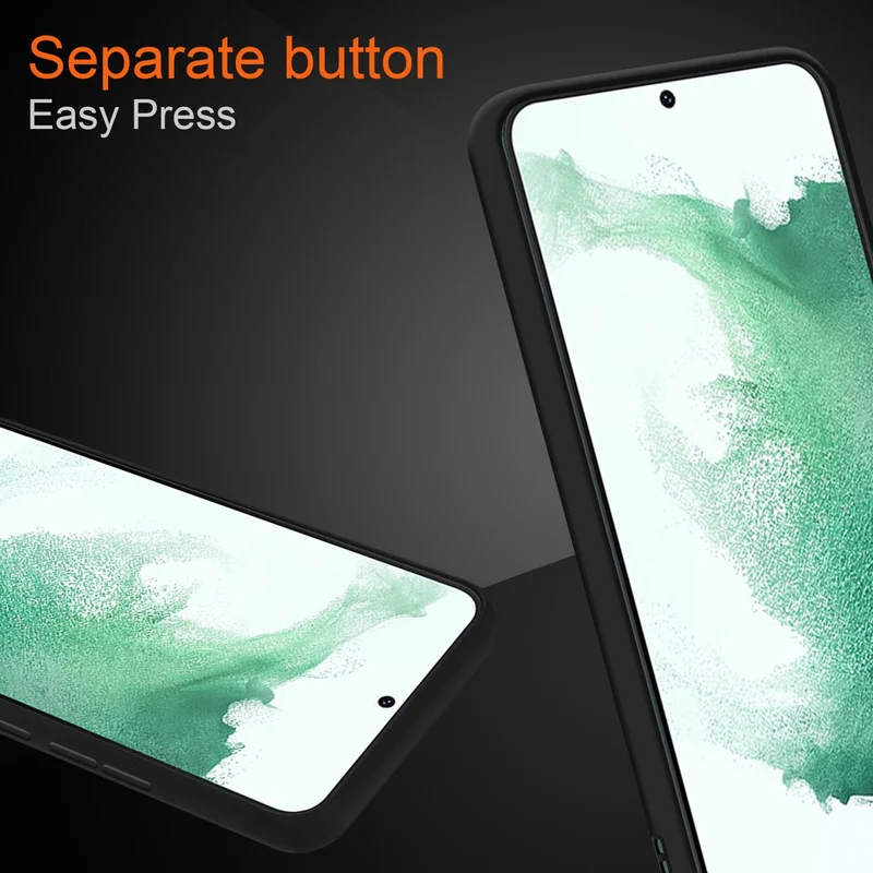 Cadorabo Hülle kompatibel mit Samsung Galaxy S22 PLUS Hybrid Schutzhülle mit TPU Silikon Innenseite und matter Kunststoff Rückseite