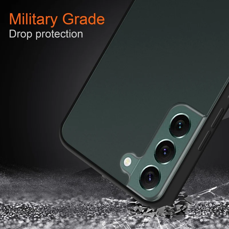 Cadorabo Hülle kompatibel mit Samsung Galaxy S22 PLUS Hybrid Schutzhülle mit TPU Silikon Innenseite und matter Kunststoff Rückseite