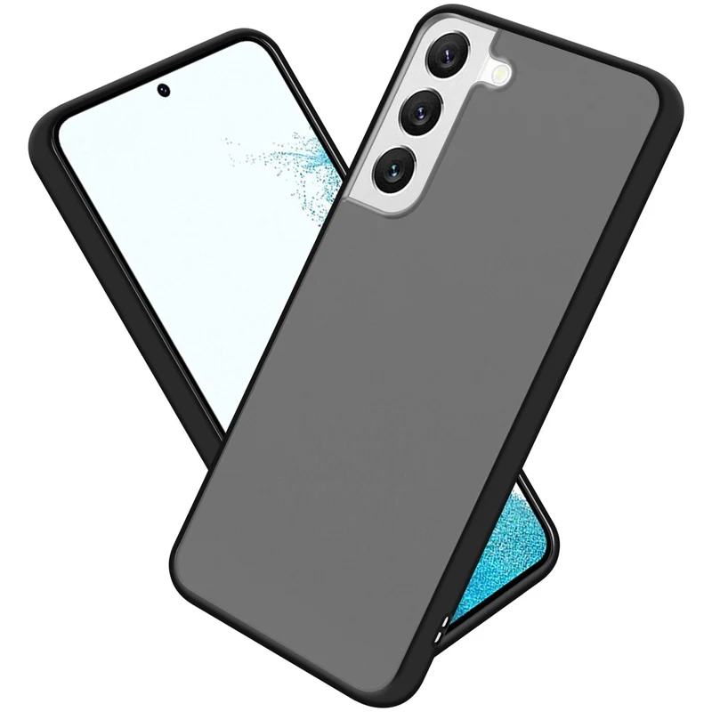 Cadorabo Hülle kompatibel mit Samsung Galaxy S22 Hybrid Schutzhülle mit TPU Silikon Innenseite und matter Kunststoff Rückseite