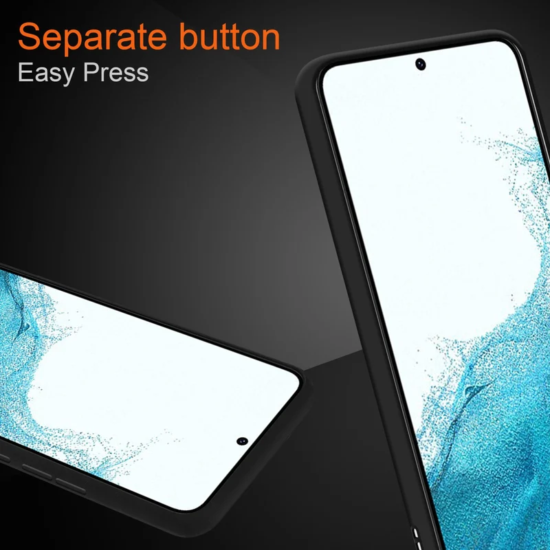 Cadorabo Hülle kompatibel mit Samsung Galaxy S22 Hybrid Schutzhülle mit TPU Silikon Innenseite und matter Kunststoff Rückseite
