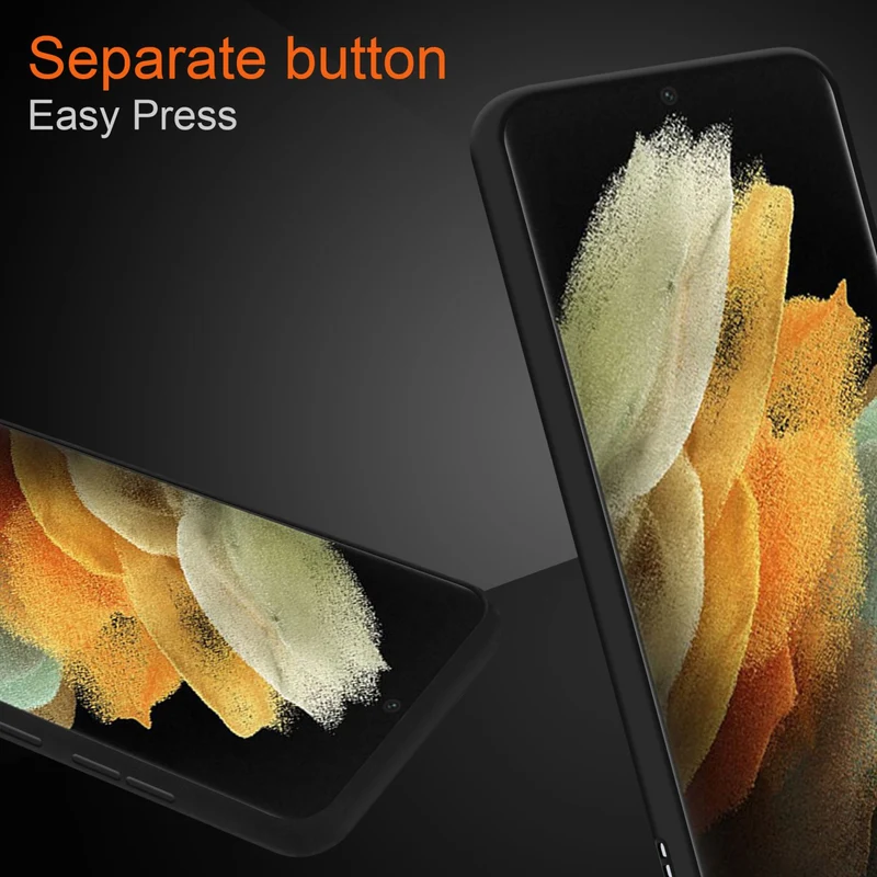Cadorabo Hülle kompatibel mit Samsung Galaxy S21 ULTRA Hybrid Schutzhülle mit TPU Silikon Innenseite und matter Kunststoff Rückseite