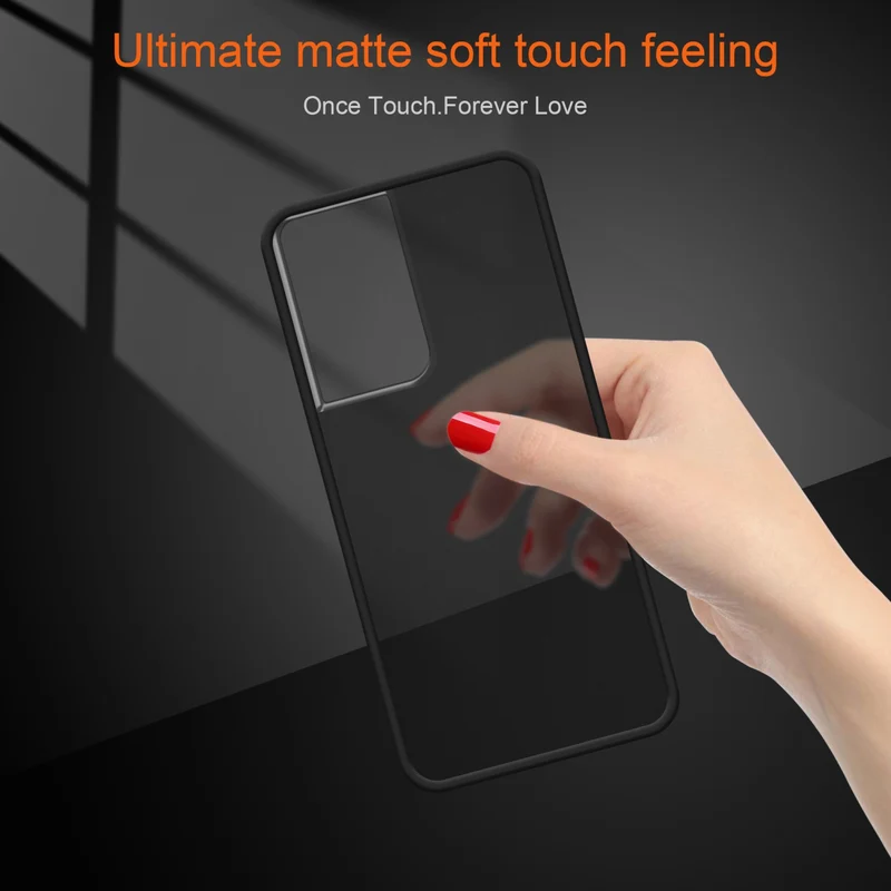 Cadorabo Hülle kompatibel mit Samsung Galaxy S21 ULTRA Hybrid Schutzhülle mit TPU Silikon Innenseite und matter Kunststoff Rückseite