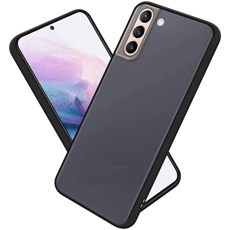 Cadorabo Hülle kompatibel mit Samsung Galaxy S21 PLUS Hybrid Schutzhülle mit TPU Silikon Innenseite und matter Kunststoff Rückseite