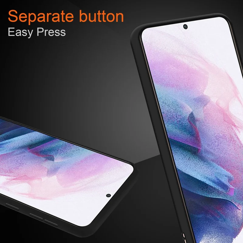 Cadorabo Hülle kompatibel mit Samsung Galaxy S21 PLUS Hybrid Schutzhülle mit TPU Silikon Innenseite und matter Kunststoff Rückseite