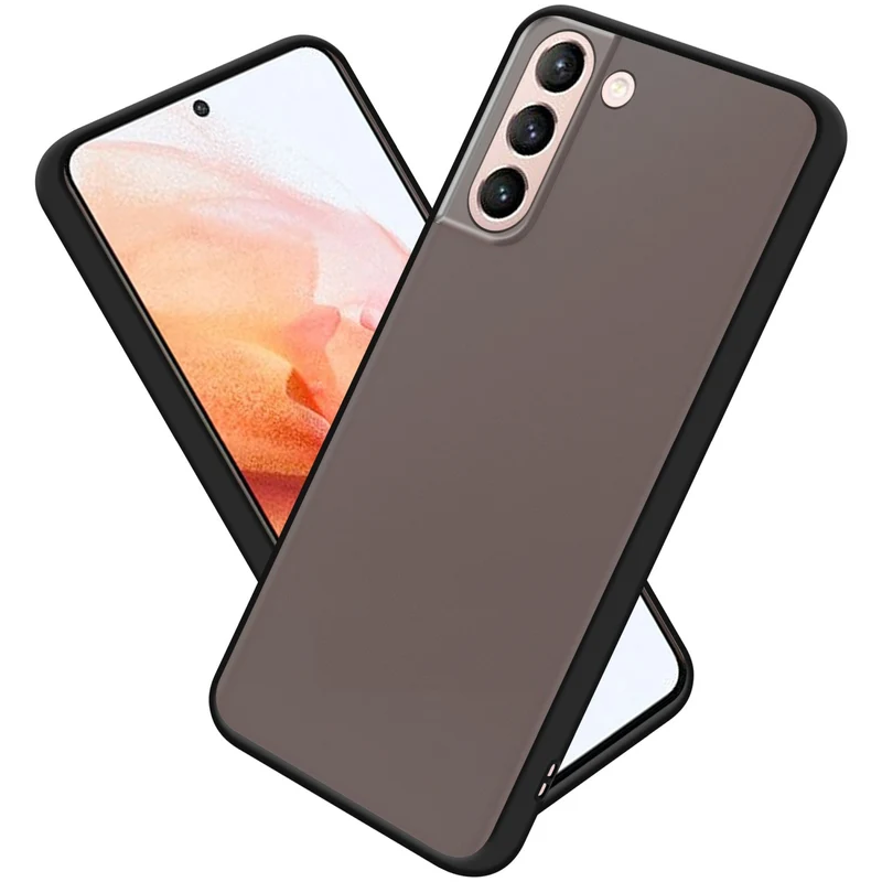 Cadorabo Hülle kompatibel mit Samsung Galaxy S21 5G Hybrid Schutzhülle mit TPU Silikon Innenseite und matter Kunststoff Rückseite