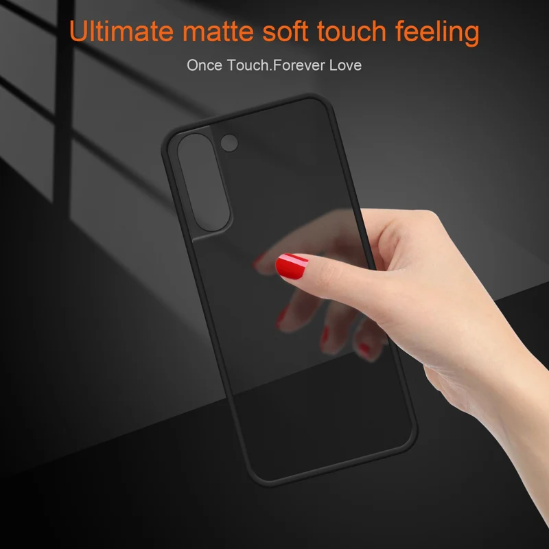 Cadorabo Hülle kompatibel mit Samsung Galaxy S21 5G Hybrid Schutzhülle mit TPU Silikon Innenseite und matter Kunststoff Rückseite