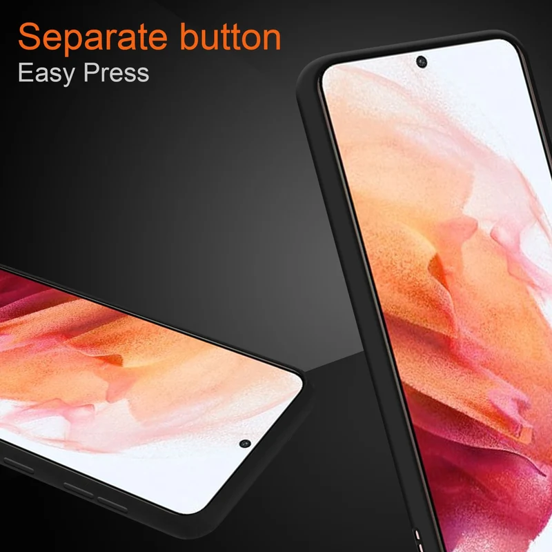 Cadorabo Hülle kompatibel mit Samsung Galaxy S21 5G Hybrid Schutzhülle mit TPU Silikon Innenseite und matter Kunststoff Rückseite
