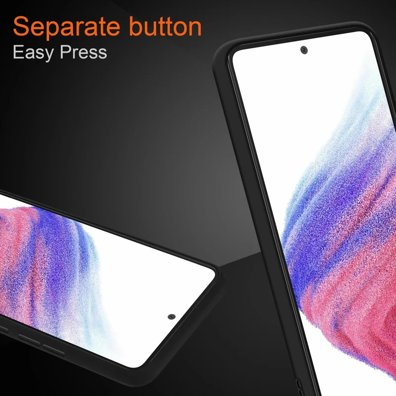 Cadorabo Hülle kompatibel mit Samsung Galaxy A53 5G Hybrid Schutzhülle mit TPU Silikon Innenseite und matter Kunststoff Rückseite