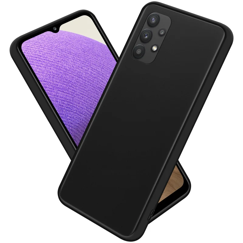 Cadorabo Hülle kompatibel mit Samsung Galaxy A32 5G Hybrid Schutzhülle mit TPU Silikon Innenseite und matter Kunststoff Rückseite