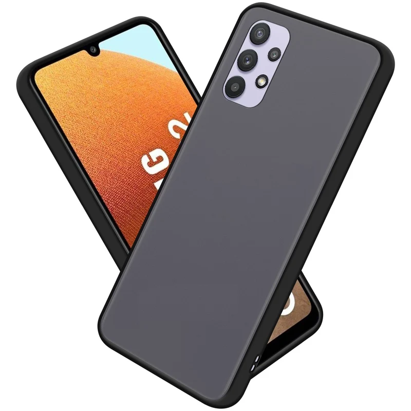 Cadorabo Hülle kompatibel mit Samsung Galaxy A32 4G Hybrid Schutzhülle mit TPU Silikon Innenseite und matter Kunststoff Rückseite