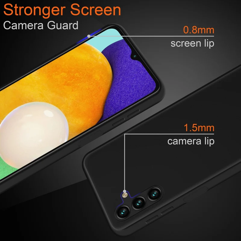 Cadorabo Hülle kompatibel mit Samsung Galaxy A13 5G Hybrid Schutzhülle mit TPU Silikon Innenseite und matter Kunststoff Rückseite