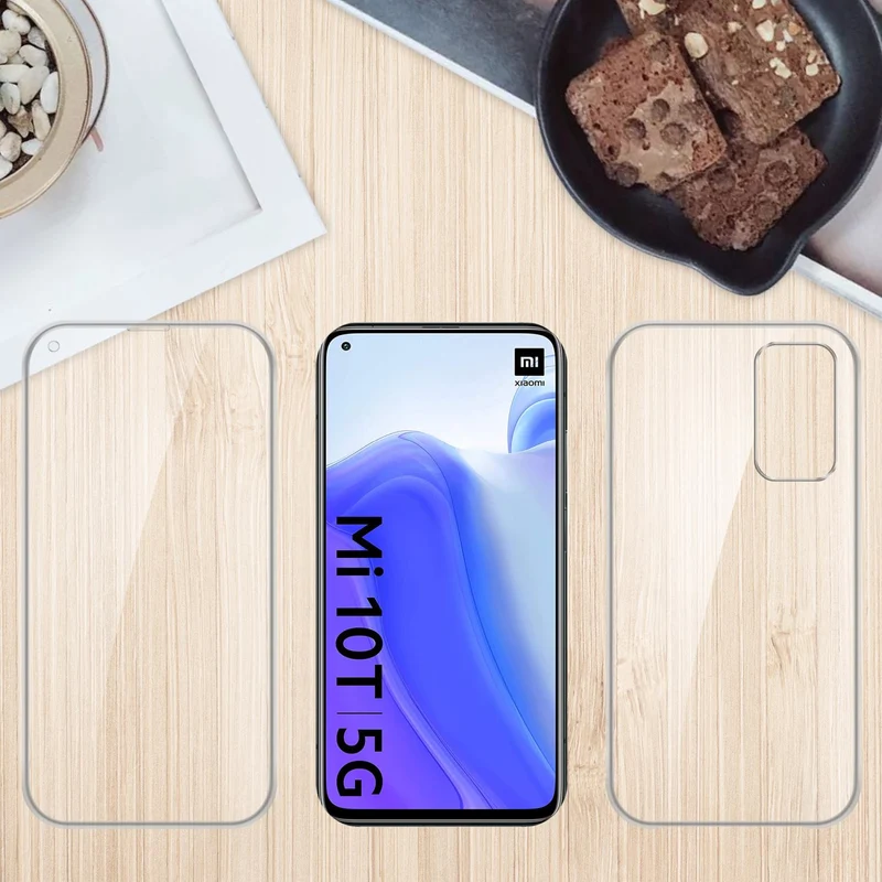 Cadorabo Hülle kompatibel mit Xiaomi Mi 10T / Mi 10T PRO 360° Full Body Schutzhülle - Front- und Rückenschutz, Rundumschutz mit Displayschutz