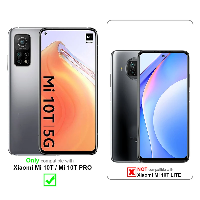 Cadorabo Hülle kompatibel mit Xiaomi Mi 10T / Mi 10T PRO 360° Full Body Schutzhülle - Front- und Rückenschutz, Rundumschutz mit Displayschutz