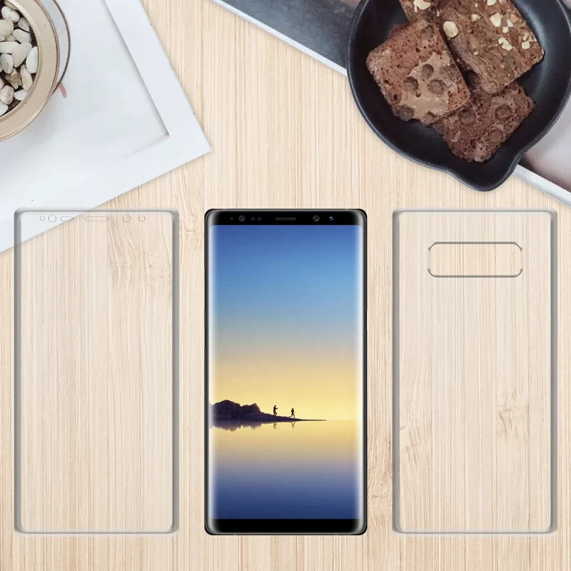 Cadorabo Hülle kompatibel mit Samsung Galaxy NOTE 8 360° Full Body Schutzhülle - Front- und Rückenschutz, Rundumschutz mit Displayschutz
