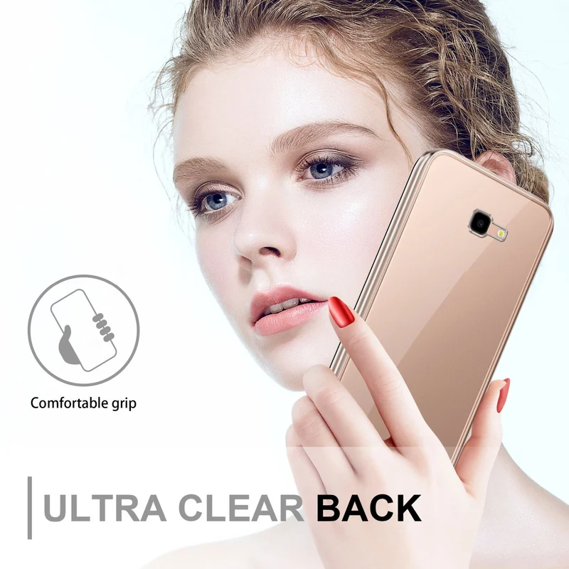 Cadorabo Hülle kompatibel mit Samsung Galaxy J4 PLUS 360° Full Body Schutzhülle - Front- und Rückenschutz, Rundumschutz mit Displayschutz