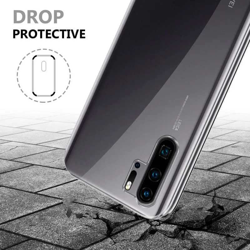 Cadorabo Hülle kompatibel mit Huawei P30 PRO 360° Full Body Schutzhülle - Front- und Rückenschutz, Rundumschutz mit Displayschutz