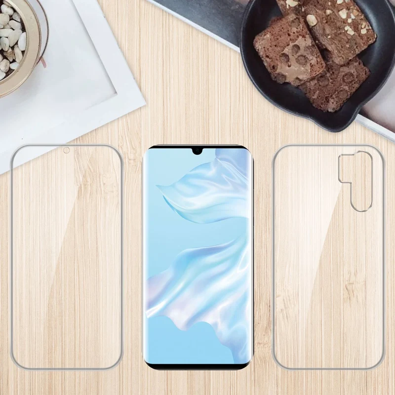 Cadorabo Hülle kompatibel mit Huawei P30 PRO 360° Full Body Schutzhülle - Front- und Rückenschutz, Rundumschutz mit Displayschutz