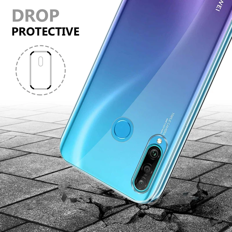 Cadorabo Hülle kompatibel mit Huawei P30 LITE 360° Full Body Schutzhülle - Front- und Rückenschutz, Rundumschutz mit Displayschutz