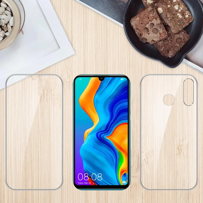 Cadorabo Hülle kompatibel mit Huawei P30 LITE 360° Full Body Schutzhülle - Front- und Rückenschutz, Rundumschutz mit Displayschutz
