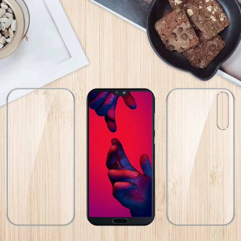 Cadorabo Hülle kompatibel mit Huawei P20 PRO / P20 PLUS 360° Full Body Schutzhülle - Front- und Rückenschutz, Rundumschutz mit Displayschutz