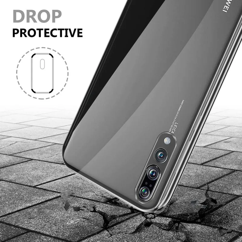 Cadorabo Hülle kompatibel mit Huawei P20 PRO / P20 PLUS 360° Full Body Schutzhülle - Front- und Rückenschutz, Rundumschutz mit Displayschutz