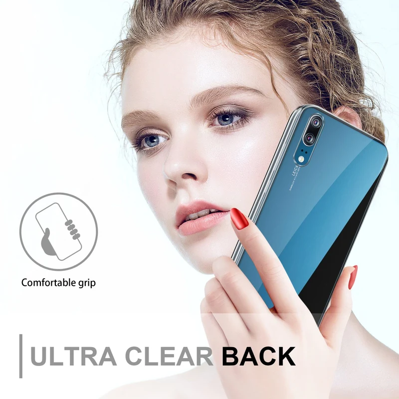 Cadorabo Hülle kompatibel mit Huawei P20 360° Full Body Schutzhülle - Front- und Rückenschutz, Rundumschutz mit Displayschutz