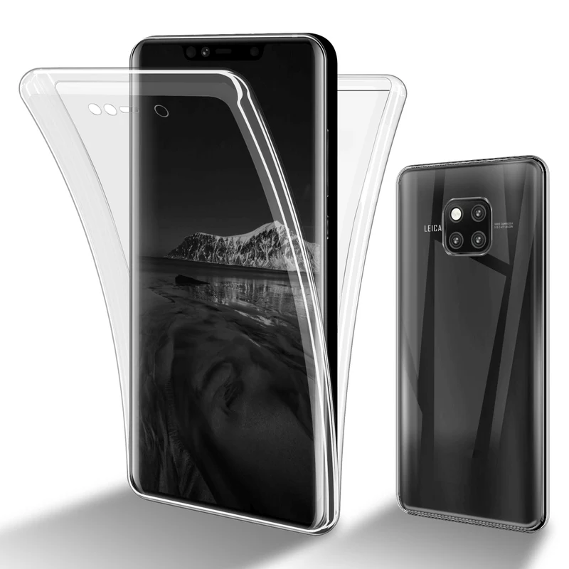 Cadorabo Hülle kompatibel mit Huawei MATE 20 PRO 360° Full Body Schutzhülle - Front- und Rückenschutz, Rundumschutz mit Displayschutz