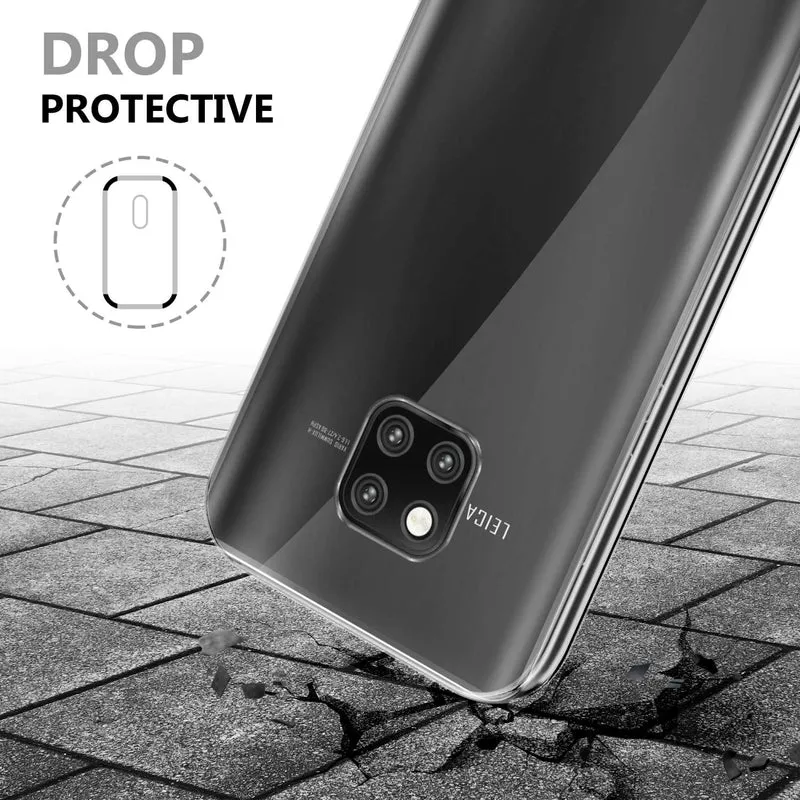 Cadorabo Hülle kompatibel mit Huawei MATE 20 PRO 360° Full Body Schutzhülle - Front- und Rückenschutz, Rundumschutz mit Displayschutz