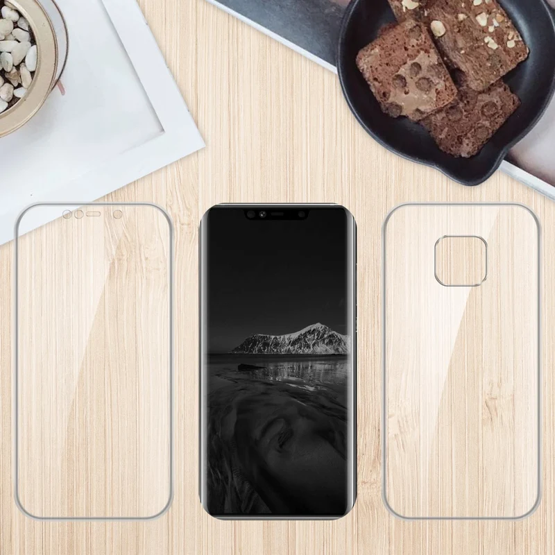 Cadorabo Hülle kompatibel mit Huawei MATE 20 PRO 360° Full Body Schutzhülle - Front- und Rückenschutz, Rundumschutz mit Displayschutz