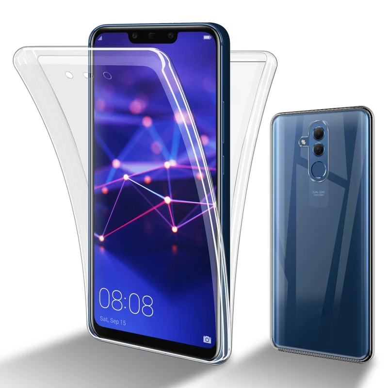 Cadorabo Hülle kompatibel mit Huawei MATE 20 LITE 360° Full Body Schutzhülle - Front- und Rückenschutz, Rundumschutz mit Displayschutz