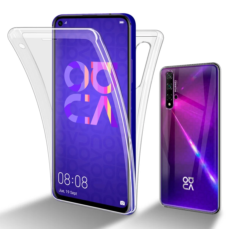 Cadorabo Hülle kompatibel mit Honor 20 / 20S / Huawei NOVA 5T 360° Full Body Schutzhülle - Front- und Rückenschutz, Rundumschutz mit Displayschutz