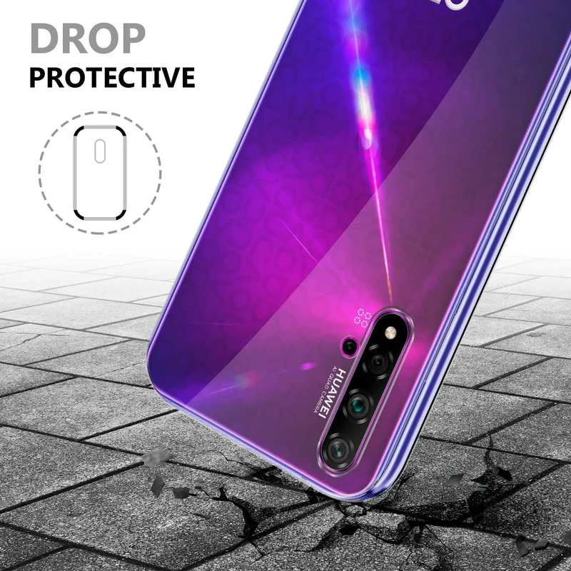 Cadorabo Hülle kompatibel mit Honor 20 / 20S / Huawei NOVA 5T 360° Full Body Schutzhülle - Front- und Rückenschutz, Rundumschutz mit Displayschutz