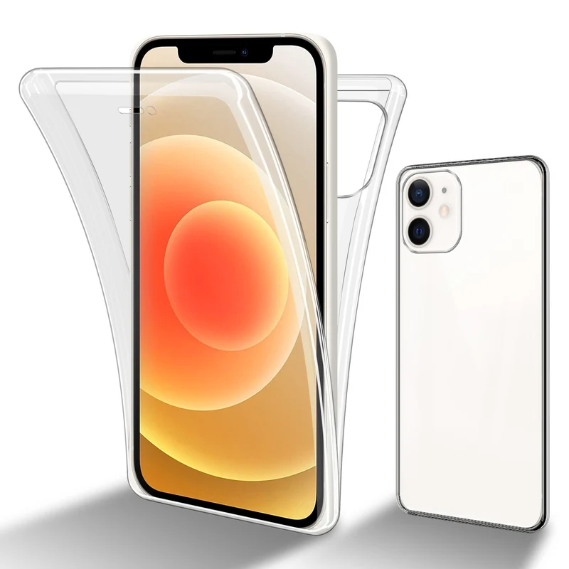 Cadorabo Hülle kompatibel mit Apple iPhone 12 MINI 360° Full Body Schutzhülle - Front- und Rückenschutz, Rundumschutz mit Displayschutz