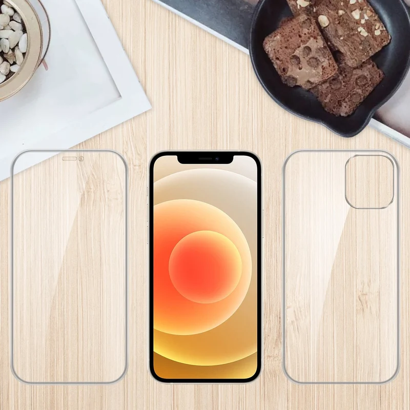 Cadorabo Hülle kompatibel mit Apple iPhone 12 MINI 360° Full Body Schutzhülle - Front- und Rückenschutz, Rundumschutz mit Displayschutz