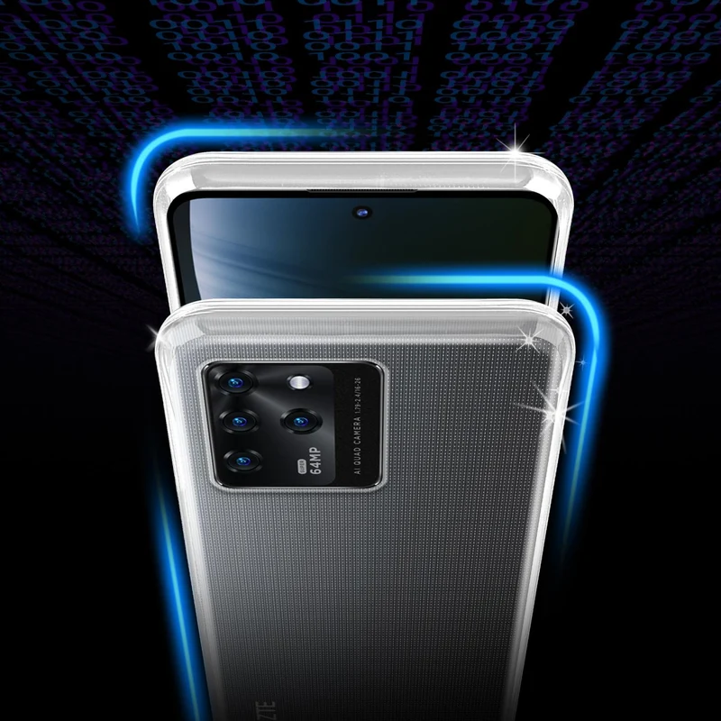 Cadorabo Hülle kompatibel mit ZTE Axon 30 Schutzhülle aus flexiblem TPU Silikon