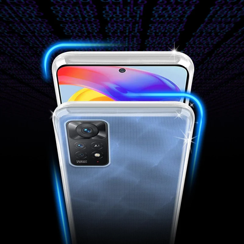 Cadorabo Hülle kompatibel mit Xiaomi RedMi NOTE 11 PRO+ Schutzhülle aus flexiblem TPU Silikon