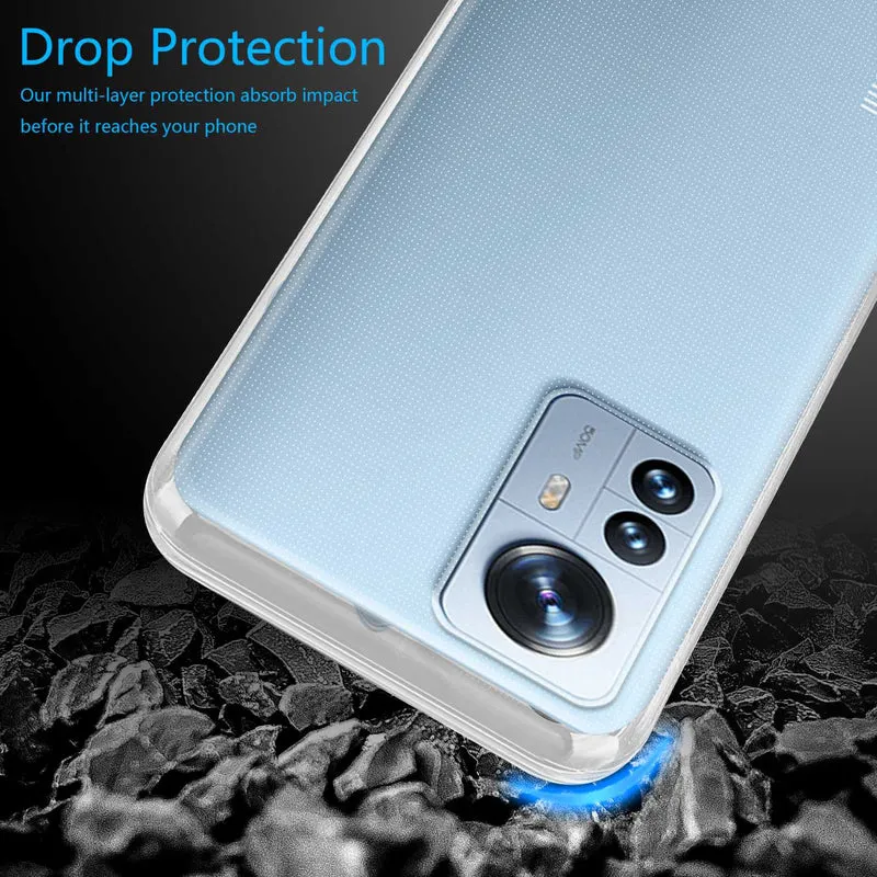 Cadorabo Hülle kompatibel mit Xiaomi 12 PRO Schutzhülle aus flexiblem TPU Silikon